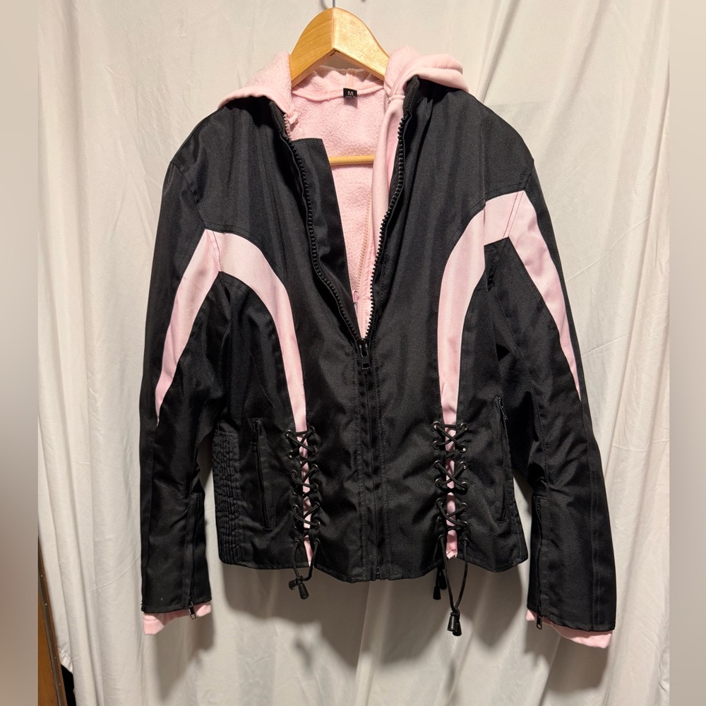Vance Leathers Womens Soft Shell Biker Jacket Sz M